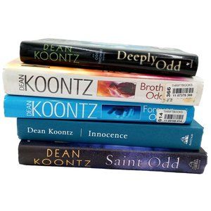 Dean Koontz Hardback Book Lot 5 Books Suspense Horror Library Collection